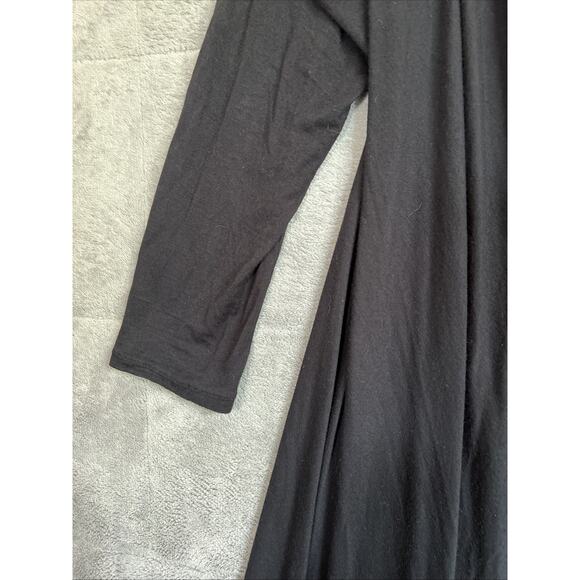 Sandra Baquero Duster Women OS Black Cardigan Open Front Maxi Jersey Witch Boho - Picture 5 of 11